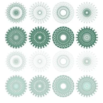 High quality rossete vector elements. Stock Illustration