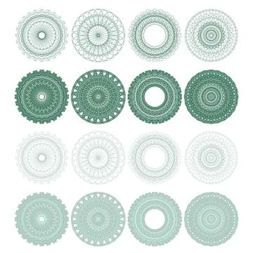 High quality rossete vector elements. Stock Illustration