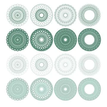 High quality rossete vector elements. Stock Illustration