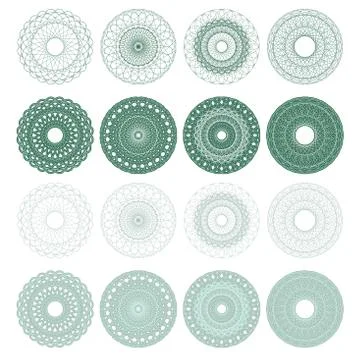 High quality rossete vector elements. Stock Illustration