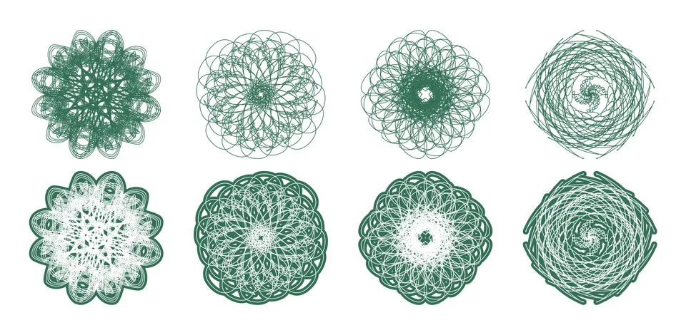High quality rossete vector elements. Stock Illustration