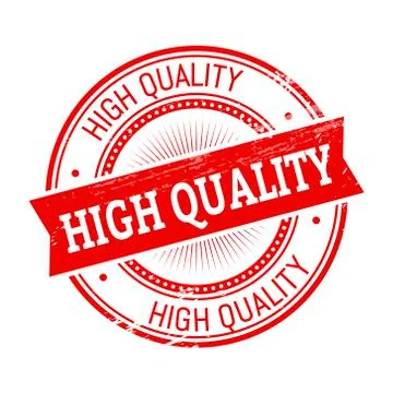 High quality round stamp Stockillustratie