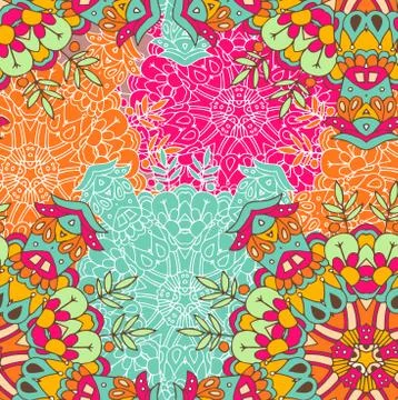 High quality seamless colored pattern Stock Illustration