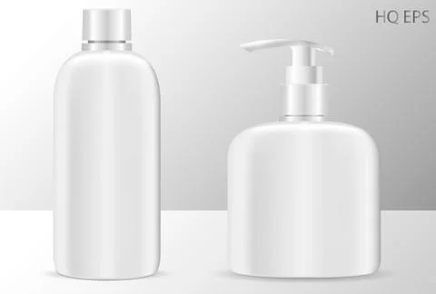 High quality shampoo and soap dispenser bottle Illustrazione stock