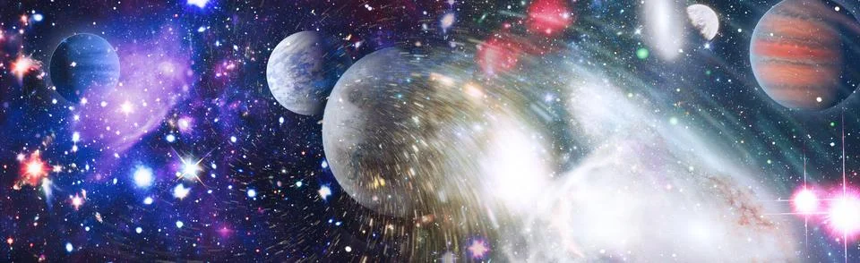 High quality space background. Elements of this image furnished by NASA. イラスト素材