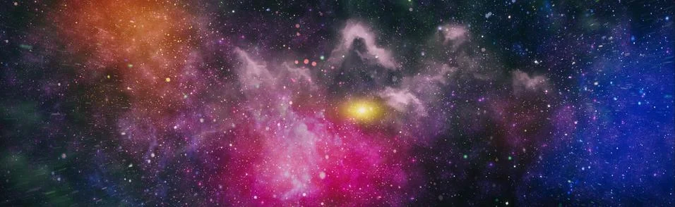 High quality space background. explosion supernova. Bright Star Nebula. Dista Illustrazione stock
