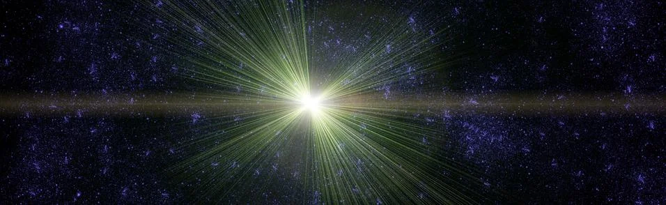 High quality space background. explosion supernova. Bright Star Nebula. Dista イラスト素材