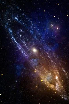 High quality space background. explosion supernova. Bright Star Nebula. Dista Illustrazione stock