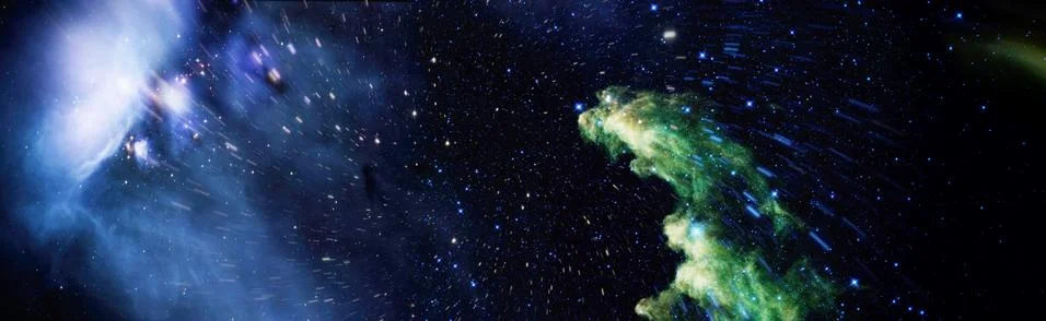 High quality space background. explosion supernova. Bright Star Nebula. Dista イラスト素材