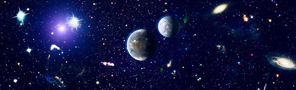 High quality space background. explosion supernova. Bright Star Nebula. Dis.. Illustrazione stock