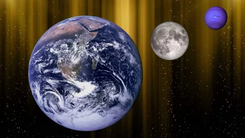 High quality space world moon surface planets at background. Stock Footage 230238213