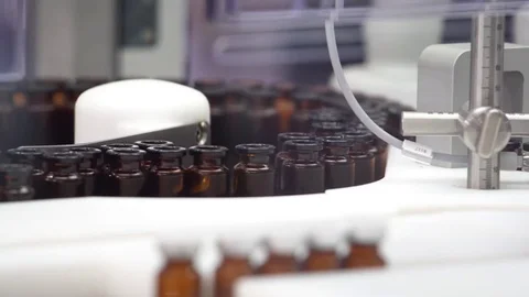 High quality sterile filling system Stock Footage 83043820