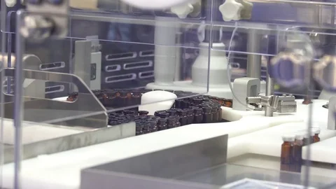 High quality sterile filling system Stock Footage 83043850