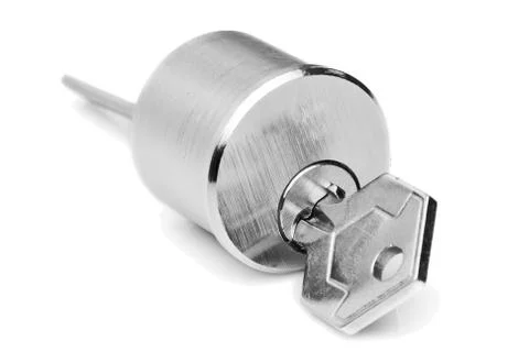 High quality studio shot of a durable and secure locking mechanism,perfect for Stock Photos