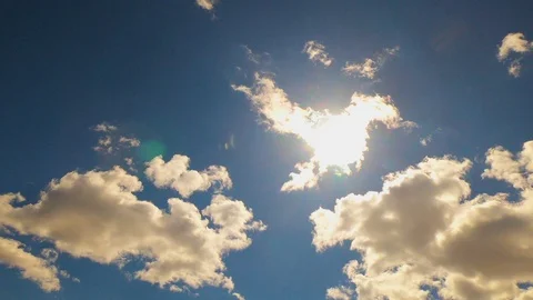 High Quality Time Lapse of clouds in blue sky 30 seconds Video stock 104814225