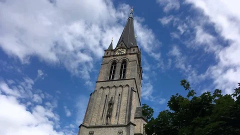 High quality time-lapse of one of Prague churches Stock Footage 78004901