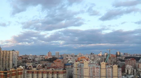 High Quality Timelapse of City With Block of Houses Stock Footage 62283214