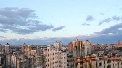 High Quality Timelapse of City With Block of Houses Stock Footage 62283288