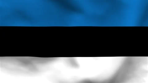High-quality top-down view of the Estonian flag on wavy cloth. Features the i Stock Footage 335523769