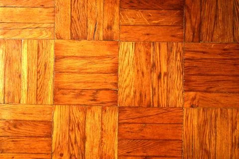 High quality top view of classic wooden parquet flooring Stock Photos