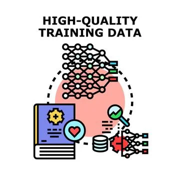 High quality training data for artificial intelligence 스톡 일러스트