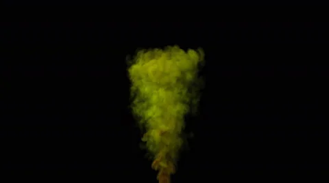 High quality two color (toxic) smoke with alpha channel - 4K Stock Footage