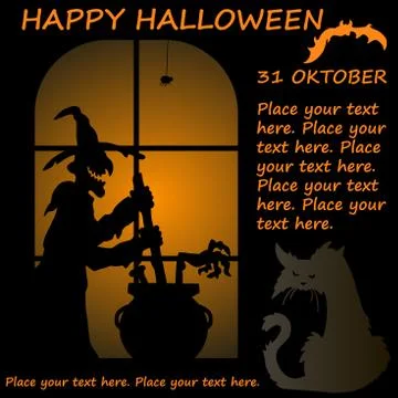 High quality vector hallowwen invintation Stock Illustration