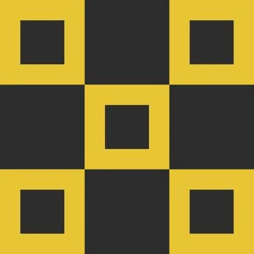 High quality vector illustration of a seamless square pattern in Y2K retro st Illustrazione stock