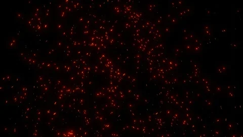 High-Res Fire Particles Animation: Dramatic Effects Vidéo 280419947