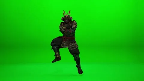 High-Res Samurai Movement Render Видео 322101432