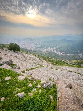 High-Res Sharp Details of Attalid Pergamon Acropolis Built by Eumenes II in.. Stock Photos