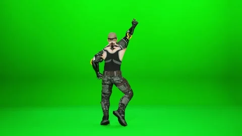 High-Res Tactical Gear Mercenary Movement Render Stock Footage 320162661