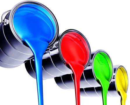 High resolution 3D illustration of a color concept Ilustración de archivo