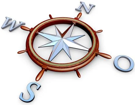 High resolution 3D illustration of a navigation concept Illustrazione stock