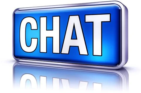 High resolution 3D rendering of a chat icon Stock Illustration