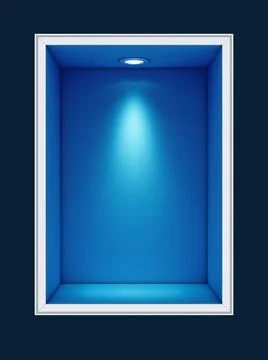 High resolution 3D rendering of a exhibition background Stock Illustration