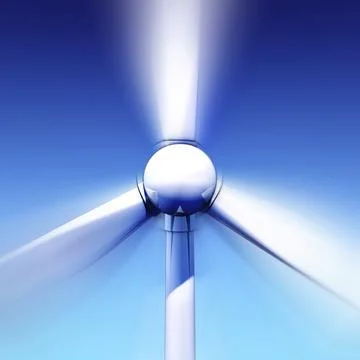 High resolution 3D rendering of a green energy concept Ilustración de archivo