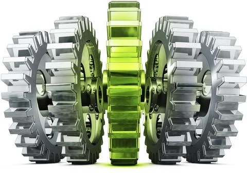 High resolution 3D rendering of a leadership concept Stock Illustration