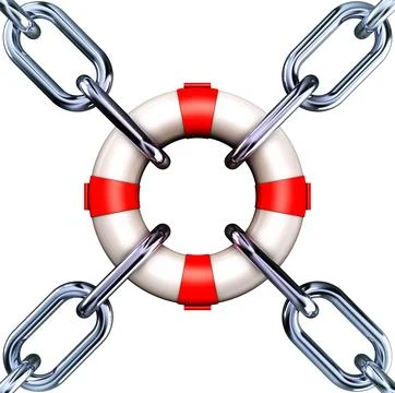 High resolution 3D rendering of a protection concept 스톡 일러스트