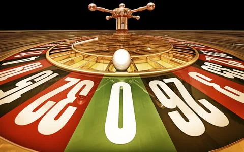 High resolution 3D rendering of a roulette Stockillustratie