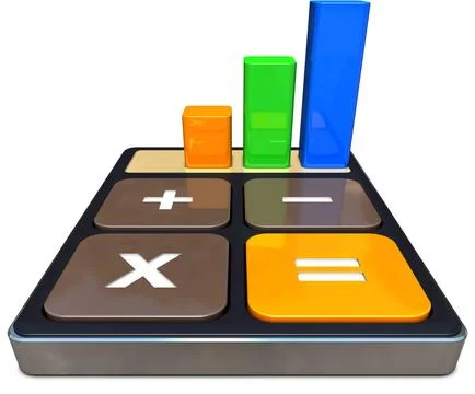 High resolution 3D rendering of a statistic concept イラスト素材