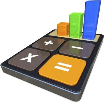 High resolution 3D rendering of a statistic concept Illustrazione stock