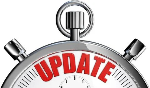 High resolution 3D rendering of a stopwatch with a update icon イラスト素材