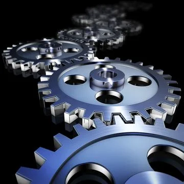 High resolution 3D rendering of a teamwork concept Stock Illustration