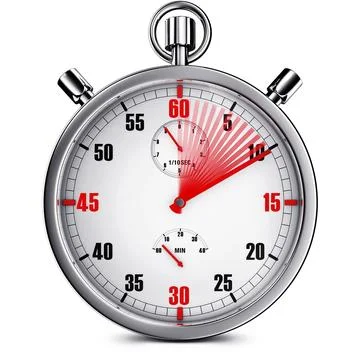 High resolution 3D rendering of a time concept Stock Illustration