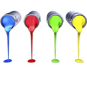 High resolution 3D renedering of a color concept Ilustración de archivo