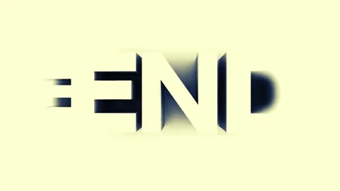 High-Resolution 4K 'The End' Text Animation for Media Projects 動画素材 293950691