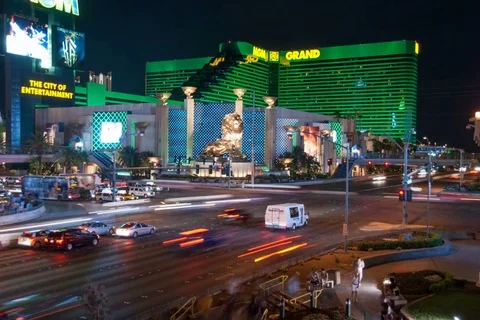 High resolution, 4k, timelapse of Las Vegas corner, loopable Stock Footage 78217926