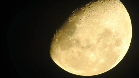 High Resolution And Super Detailed Moon Texture - Camera Zoom In Stock Footage 289130004