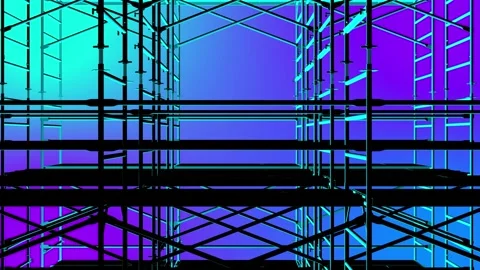 High resolution animation with gradient background. iron or other metal in s Stock Footage 261721904